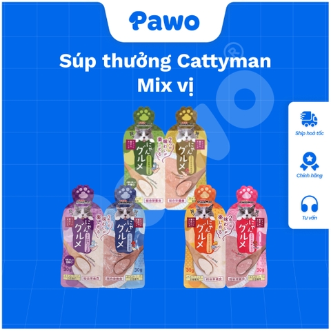 Súp thưởng Cattyman Mix vị