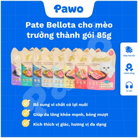 Pate Bellota cho mèo trưởng thành gói 85g | PAWO