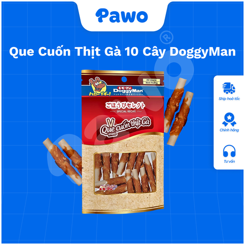 Snack Và Que Gặm Doggyman  Da Bò, Gà Nhiều Loại PAWO