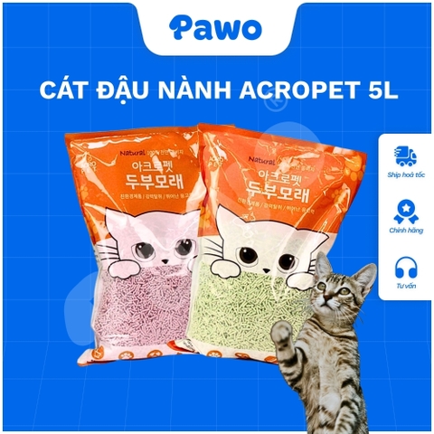 Cát vệ sinh đậu nành AcroPet 5L | PAWO