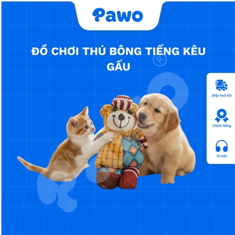 Đồ chơi thú bông tiếng kêu gấu - PAWO