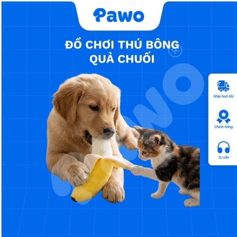 Đồ chơi thú bông - Chuối cho thú cưng - PAWO