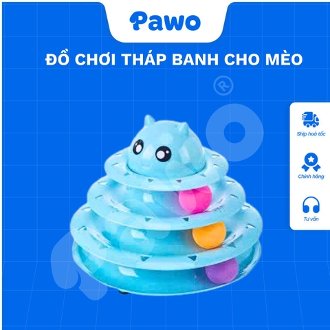 Đồ chơi tháp banh cho mèo PAWO