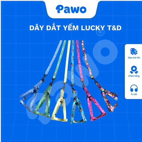 Dây yếm + vòng cổ Lucky T&D PAWO
