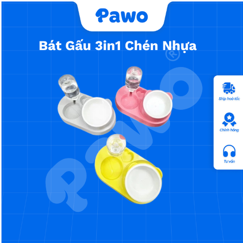 Bát Gấu 3in1 Chén Nhựa PAWO