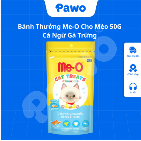 Bánh Thưởng Me-O Cho Mèo 50G Đủ Vị PAWO