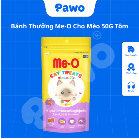 Bánh Thưởng Me-O Cho Mèo 50G Đủ Vị PAWO