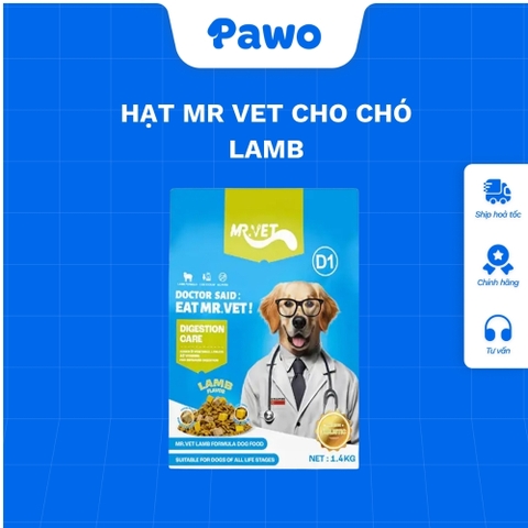 Hạt Mr.Vet Cho Chó 1.4kg Vị Cừu PAWO