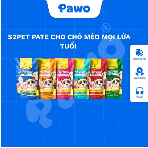 S2PET PATE CHO CHÓ MÈO MỌI LỨA TUỔI PAWO
