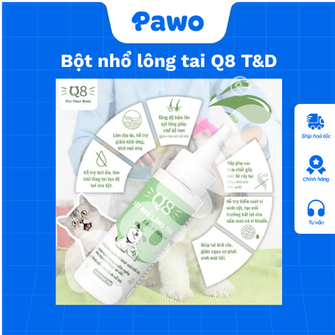Bột nhổ lông tai Q8 T&D PAWO