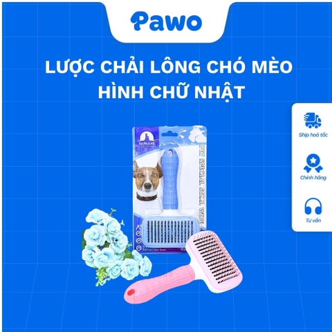 Lược chải lông chó mèo hình chữ nhật PAWO