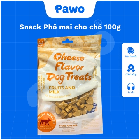 Snack Phô mai cho chó 100g PAWO