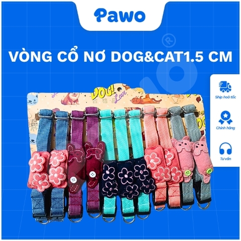 Vòng cổ nơ Dog&Cat1.5 cm