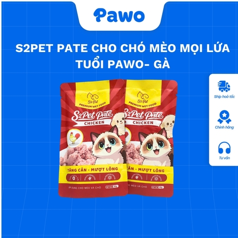 S2PET PATE CHO CHÓ MÈO MỌI LỨA TUỔI PAWO