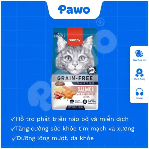 Hạt Wanpy cho mèo 500G nhiều vị | PAWO