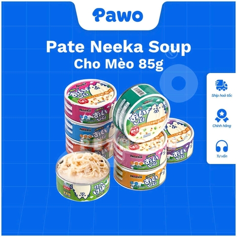 Pate Neeka Dạng Soup Dành Cho Mèo Mọi Lứa Tuổi 85g PAWO