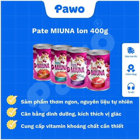 Pate MIUNA lon 400g | PAWO