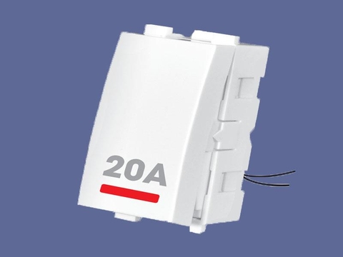 Hạt công tắc 2P - 20A Nival A8 (cỡ trung - đèn led)