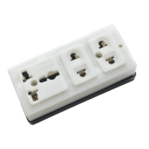 Ổ cắm 3 ngả đa năng kiểu TL K3-10A 250V