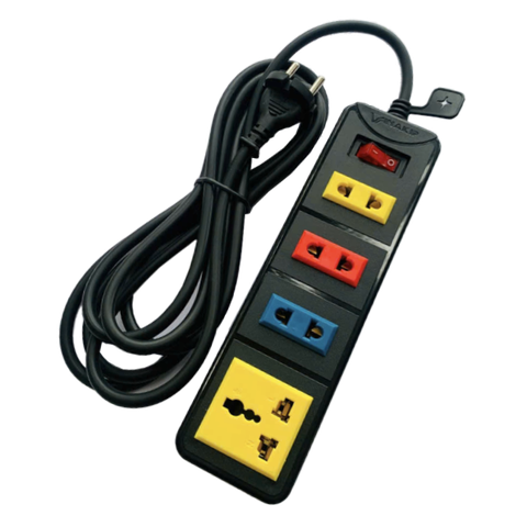 Ổ cắm 4 ngả liền dây N13 10A 250V
