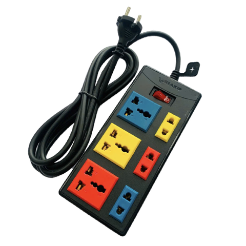 Ổ cắm 6 ngả liền dây N33 K2 10A 250V