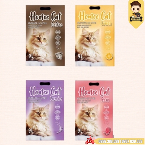 Cát vệ sinh cho mèo - Cát đất sét Homee 9L