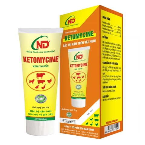Kem bôi nấm cho chó mèo Ketomycine 25G