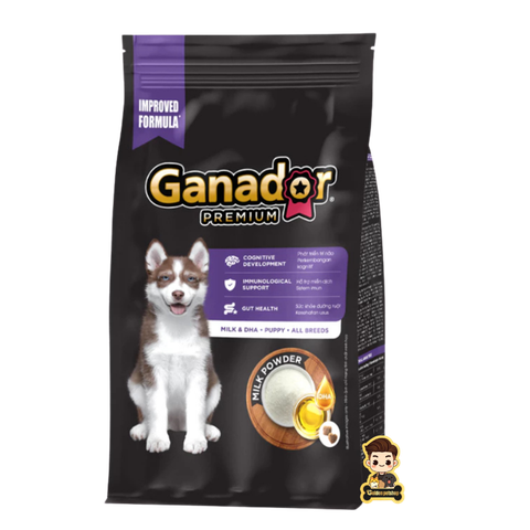 Hạt Ganador Puppy Cho Chó Con Vị Sữa & DHA