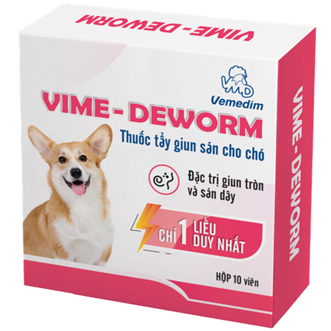 Thuốc xổ giun dành cho chó Vime Deworm viên