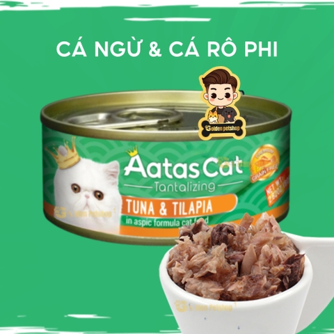 Pate cho mèo Aatas dành cho mọi lứa tuổi - lon 80g