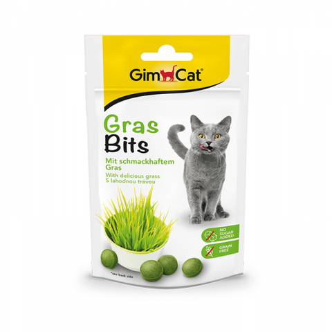 Viên cỏ mèo bổ sung chất xơ, tiêu búi lông Gimcat - gói 140g