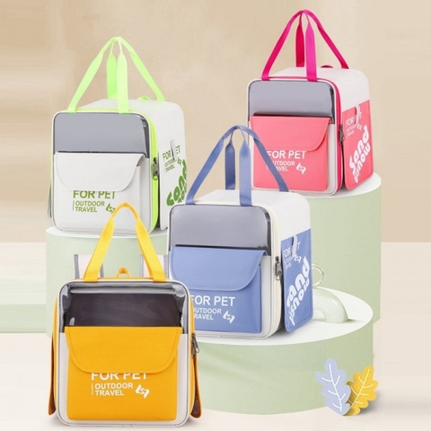 Túi vận chuyển mặt mèo ba lỗ