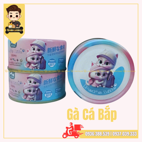 Pate giá sinh rẻ cho chó mèo Lon 85g đồng giá 9K