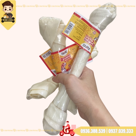 Xương gặm cho chó Da bò trắng Inu Fonti - nhiều kích cở