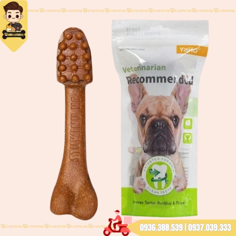 Xương sữa siêu to Yaho bàn chải gặm sạch răng - gói 1 cây 162g