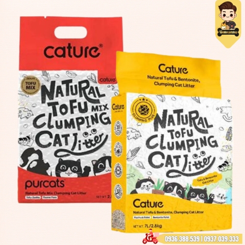 Cát vệ sinh cho mèo - Cát đậu nành Cature Purcat 7L