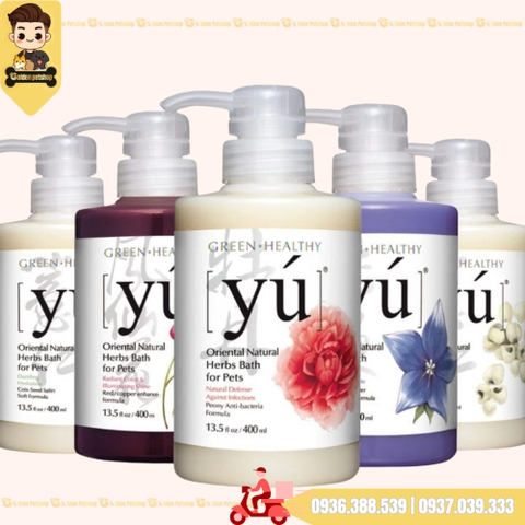 Sữa tắm cho chó mèo Yú (YU) - siêu thơm, mượt - Chai 400ml