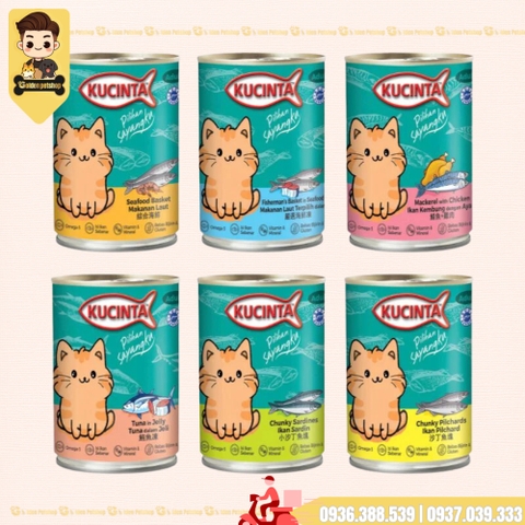 Pate cho mèo Kucinta - Lon 400g