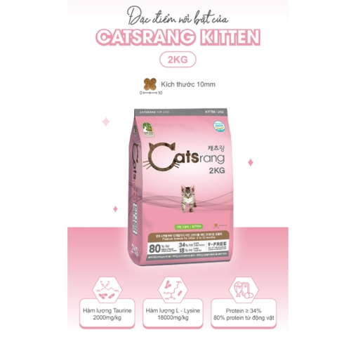 Thức ăn hạt cho mèo con dưới 12 tháng - Cats Rang Kitten