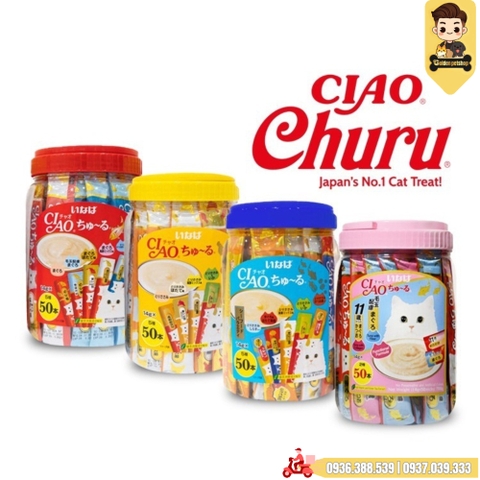 Súp thưởng Ciao Churu Thái Lan hộp 50 Thanh