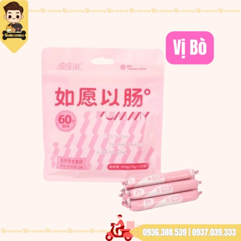 Xúc xích cho chó mèo Taotao pet - gói 30 thanh