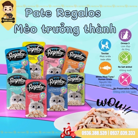 Pate cho mèo Regalos Thái Lan - gói 70g