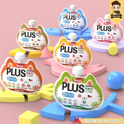 Súp thưởng nắp vặn cho chó mèo Taules Plus - gói 100g