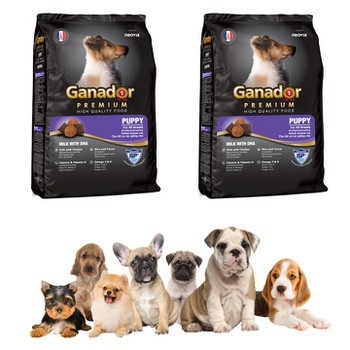 Thức ăn cho chó con Sữa & DHA - Ganador Premium