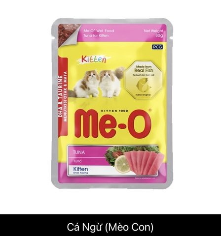 Pate cho mèo Me-o Wet - gói 80g