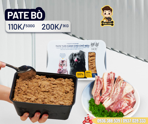Pate tươi cho chó mèo The Pet Viet Nam