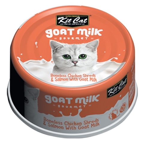 Pate sữa dê kitcat cho mèo lon 70g
