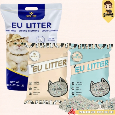 Cát vệ sinh cho mèo - Cát đất sét EU Cat Litter