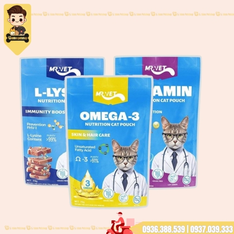 Pate cho mèo Mr Vet - gói 70g