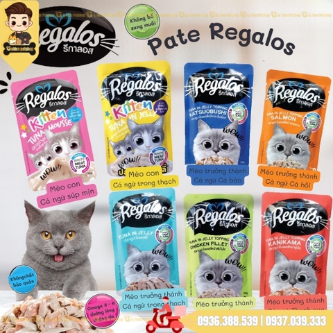 Pate cho mèo Regalos Thái Lan - gói 70g